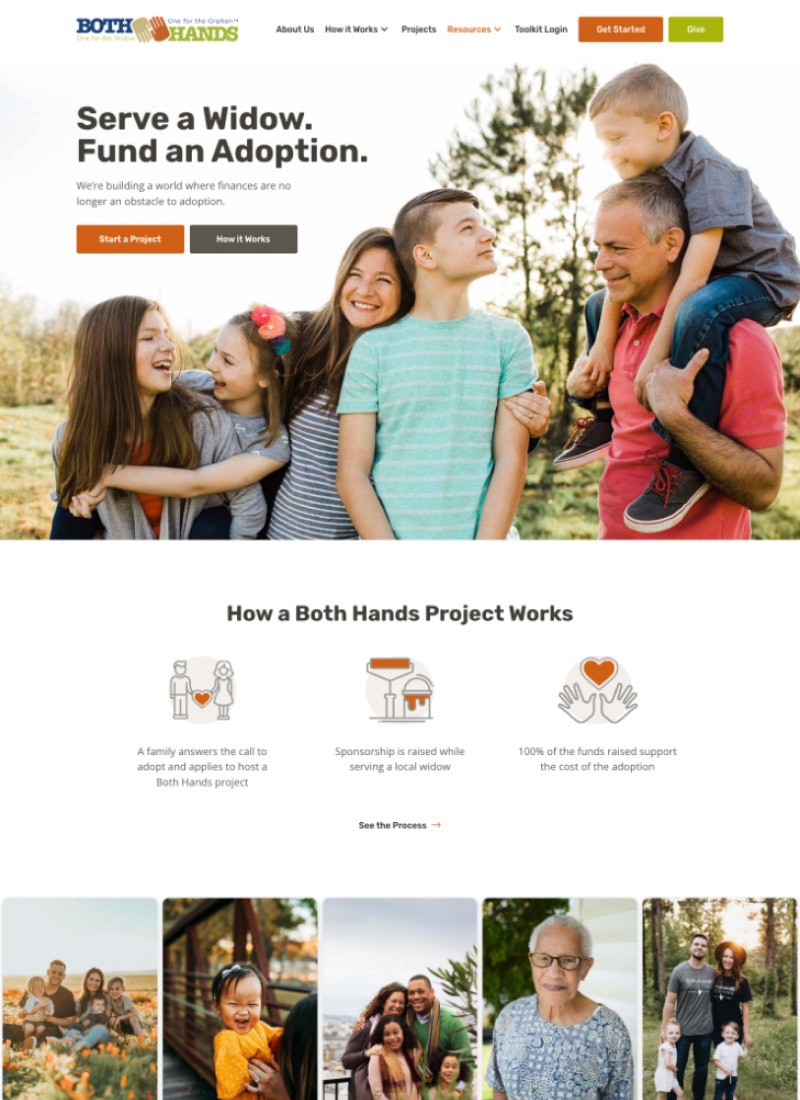 The Both Hands website
