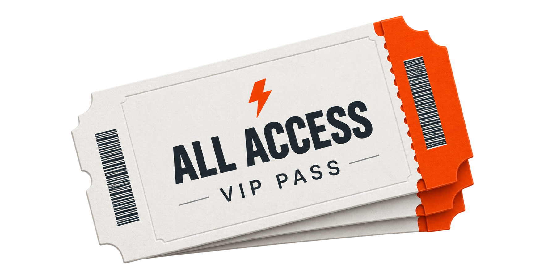 A stack of all-access tour tickets